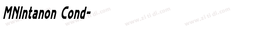 MNIntanon Cond字体转换 MNIntanon Cond字体转换